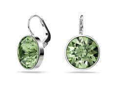 Swarovski Výrazné náušnice se zeleným krystalem Bella 5724291