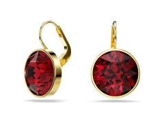 Swarovski Výrazné visací náušnice s červeným krystalem Bella 5724288