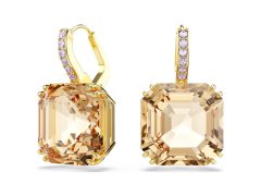 Swarovski Výrazné visací náušnice se světle hnědými krystaly Millenia 5725744