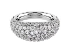 Swarovski Výrazný prsten s&nbsp;čirými Swarovski Zirconia Sublima 5737595 52 mm