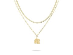 Tamaris Elegantní set pozlacených náhrdelníků Slon Little Elephant TJ-0597-N-47