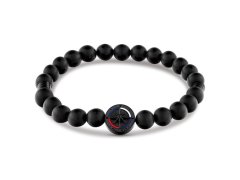 Tommy Hilfiger Černý korálkový náramek pro muže Compass 2790724