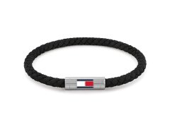 Tommy Hilfiger Černý nylonový proplétaný náramek Adjustable Barrel 2790741