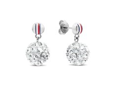 Tommy Hilfiger Elegantní ocelové náušnice s krystaly 2781078