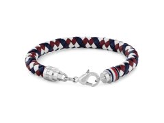 Tommy Hilfiger Kožený tricolor náramek pro muže Tyson 2790633