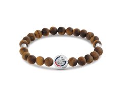 Tommy Hilfiger Hnědý korálkový náramek pro muže Compass 2790722