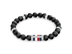 Tommy Hilfiger Korálkový náramek z onyxu Beads 2790712