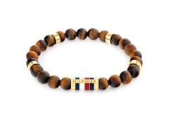 Tommy Hilfiger Korálkový náramek z tygřího oka Beads 2790714