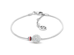 Tommy Hilfiger Luxusní ocelový náramek s krystaly 2781076