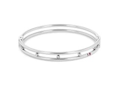 Tommy Hilfiger Luxusní pevný náramek s&nbsp;krystaly 2780610
