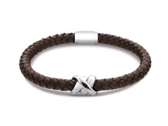 Tommy Hilfiger Moderní náramek z&nbsp;hnědé kůže Nautical Knot For Him 2790735