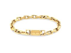 Tommy Hilfiger Moderní pozlacený náramek Iconic Hardware 2790716 19 cm