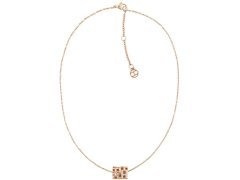 Tommy Hilfiger Módní bronzový náhrdelník s fashion přívěskem TH2780385