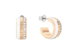 Tommy Hilfiger Krásné pozlacené kruhy Mesh Charm 2780625