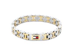 Tommy Hilfiger Ocelový bicolor náramek pro muže H-Link 2790683