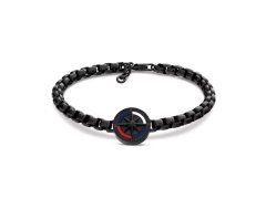 Tommy Hilfiger Pánský černý náramek Compass 2790728