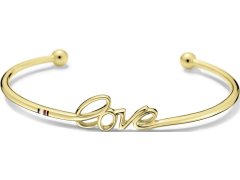Tommy Hilfiger Pevný zlatý náramek Love 2700941