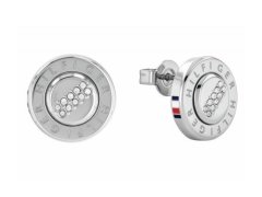 Tommy Hilfiger Ocelové náušnice pecky s krystaly 2780612
