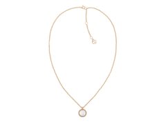 Tommy Hilfiger Romantický bronzový náhrdelník s perletí Iconic Circle 2780657
