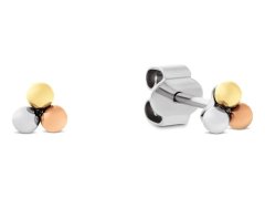 Tommy Hilfiger Slušivé tricolor náušnice pecky Essential 2781038