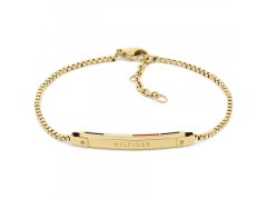 Tommy Hilfiger Slušivý pozlacený náramek Linear 2780953