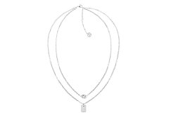 Tommy Hilfiger Stylový dvojitý náhrdelník z oceli 2780715