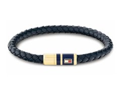 Tommy Hilfiger Stylový náramek z tmavě modré kůže 2790640S