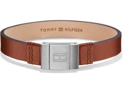Tommy Hilfiger Stylový náramek z&nbsp;hnědé kůže 2700949