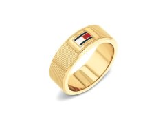 Tommy Hilfiger Stylový prsten z&nbsp;pozlacené oceli H-Link 2790686 64 mm