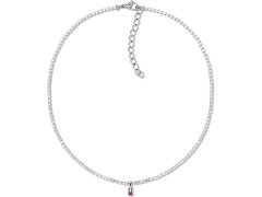 Tommy Hilfiger Tenisový ocelový náhrdelník s krystaly 2781094