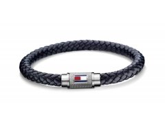 Tommy Hilfiger Trendy tmavě modrý kožený náramek TH2701000