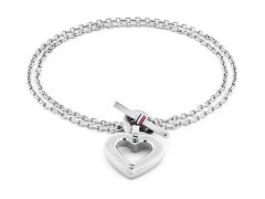 Tommy Hilfiger Úchvatný ocelový náramek se srdíčkem Toggle Heart 2780969