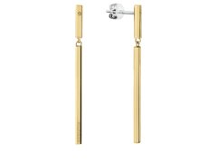 Tommy Hilfiger Visací pozlacené náušnice Linear 2780955
