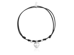 Tous Černý nylonový náramek se srdíčkem Flechazo 1004575600