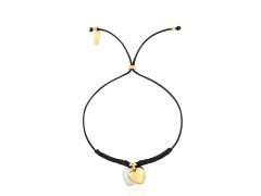 Tous Černý nylonový náramek se srdíčky Flechazo 1004561400