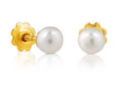 Tous Elegantní náušnice ze zlata s pravou perlou 411000310
