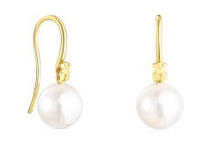 Tous Elegantní pozlacené náušnice s perlami Gloss 111233550