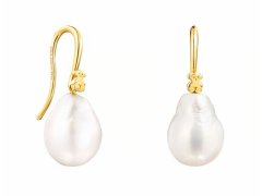 Tous Luxusní pozlacené náušnice s perlami Gloss 1003929300
