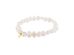 Tous Náramek z&nbsp;pravých perel se zlatým medvídkem 617091020