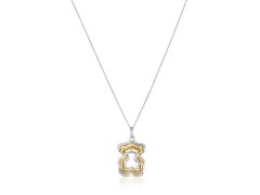Tous Půvabný stříbrný náhrdelník s bicolor přívěskem 1004018200 (řetízek, přívěsek)