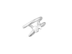 Tous Dvojitá stříbrná single záušnice Icon Metal 1004486400