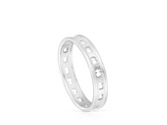 Tous Slušivý stříbrný prsten s medvídky 100371431 50 mm