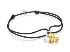 Tous Černý nylonový náramek s&nbsp;medvídky Bold Bear 1004458200