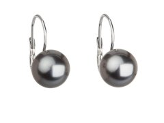 Troli Elegantní perlové náušnice s klapkou Pearl Grey 71106.3