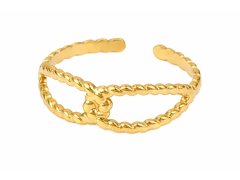 Troli Fashion pozlacený prsten z&nbsp;oceli