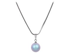 Levien Půvabný náhrdelník s perličkou Pearl Iridescent Light Blue