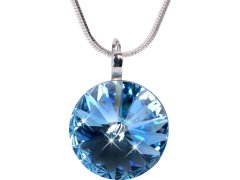 Levien Elegantní náhrdelník Rivoli Aquamarine