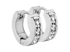 Troli Ocelové náušnice kroužky s&nbsp;krystaly