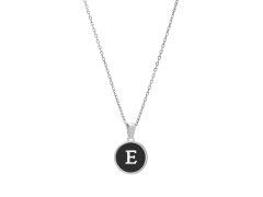 Troli Originální ocelový náhrdelník s písmenem E