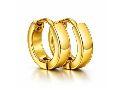 Troli Pozlacené ocelové náušnice kroužky